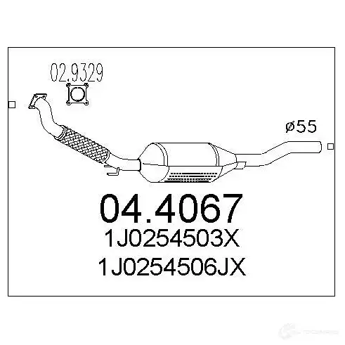 Катализатор MTS 1702234 044067 8033464455811 37 RLDN5 изображение 0