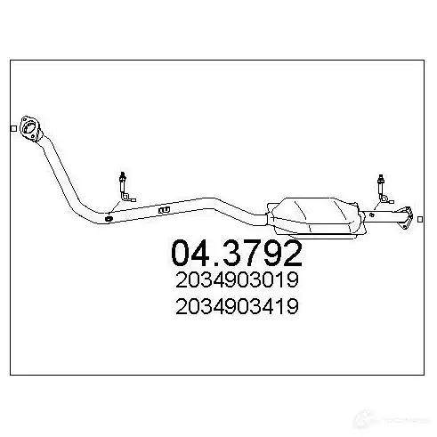 Катализатор MTS 043792 E9I TS6 8033464065300 1701976