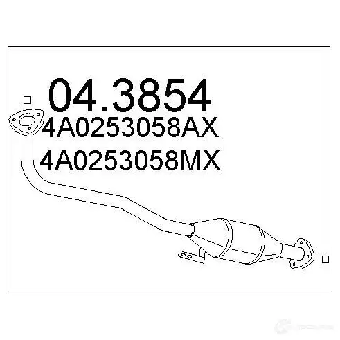 Катализатор MTS IQZA PJ3 043854 1702033 8033464065911