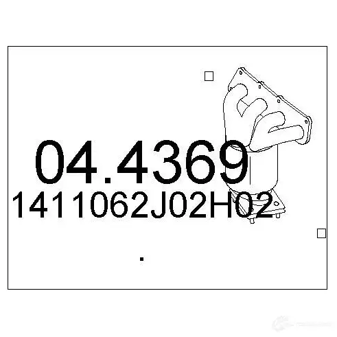 Катализатор MTS 8033464848637 044369 1702528 R H5RT
