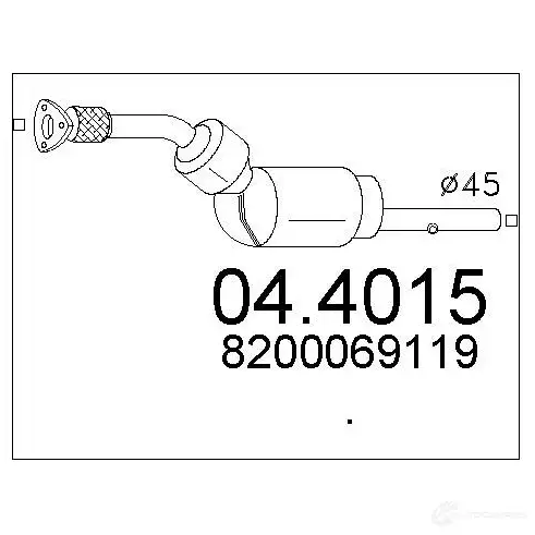 Катализатор MTS E PYWL 044015 8033464453220 1702182 изображение 0
