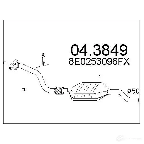 Катализатор MTS 8033464065867 Y58A 0 043849 1702028