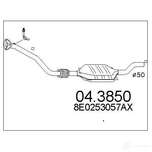 Катализатор MTS 1702029 043850 3TWZ V 8033464065874 изображение 0