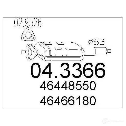 Катализатор MTS 8033464062095 1E ITCS5 043366 1701672 изображение 0