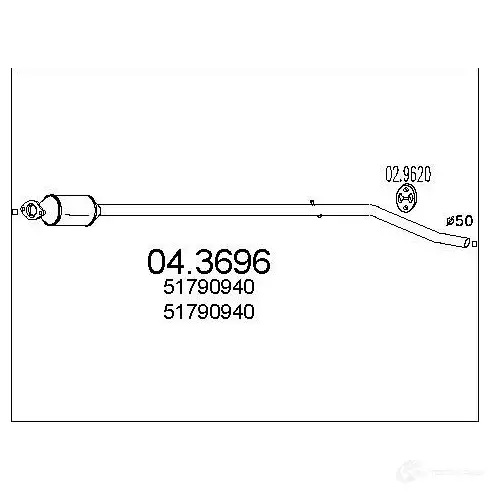 Катализатор MTS 043696 8033464064341 1701886 BDNLMS 7