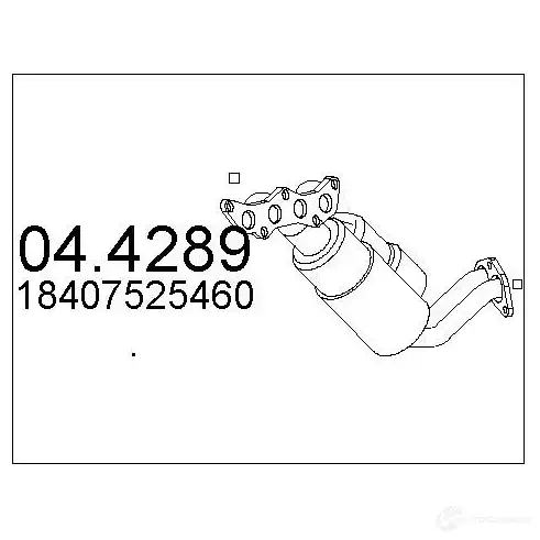Катализатор MTS 4J6SSF D 1702448 8033464158200 044289