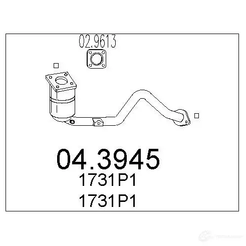 Катализатор MTS ID 13MMU 043945 1702120 8033464230388 изображение 0