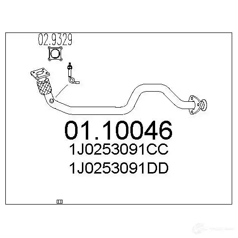 Выхлопная труба глушителя MTS I5LB22 5 8033464000844 1693933 0110046