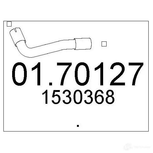 Выхлопная труба глушителя MTS 8033464873226 0170127 3MP8LQ V 1699601 изображение 0