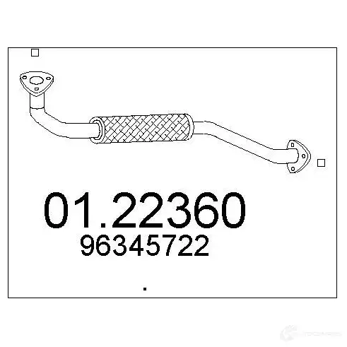 Выхлопная труба глушителя MTS KQLD IQE 8033464434311 0122360 1695318 изображение 0