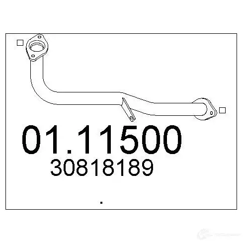 Выхлопная труба глушителя MTS AK8 X3C 0111500 8033464002305 1694295 изображение 0