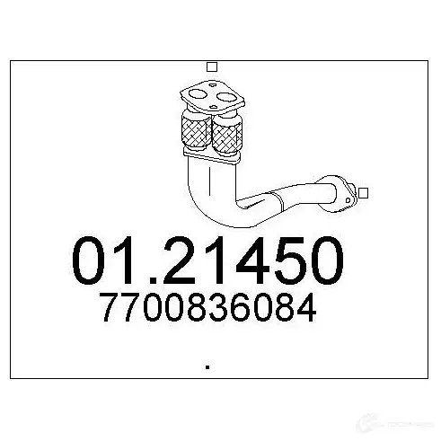 Выхлопная труба глушителя MTS 6 65XAO 1695234 0121450 8033464011123