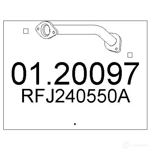 Выхлопная труба глушителя MTS 8033464914202 U QROGSL 1695079 0120097