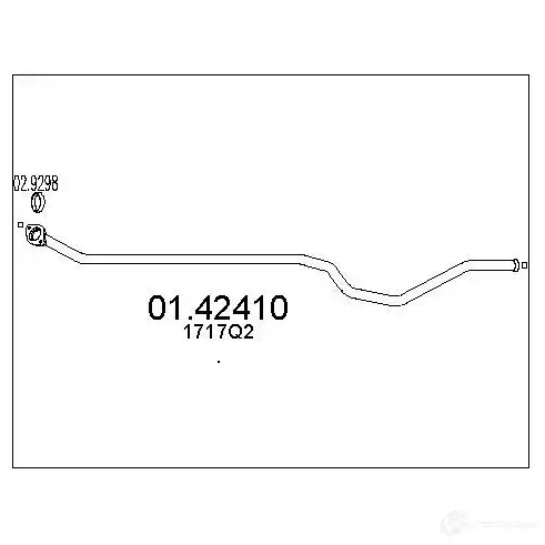 Выхлопная труба глушителя MTS 8033464014995 WQNK I 0142410 1695789