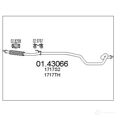 Выхлопная труба глушителя MTS 0143066 U R0PE 8033464510268 1695911 изображение 0