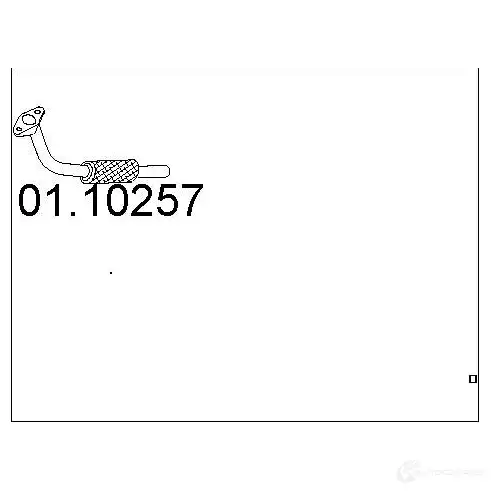Выхлопная труба глушителя MTS G2Y QL 8033464457877 0110257 1694130