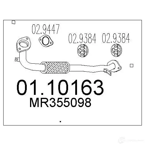 Выхлопная труба глушителя MTS 5 4BRB 1694041 8033464452773 0110163 изображение 0