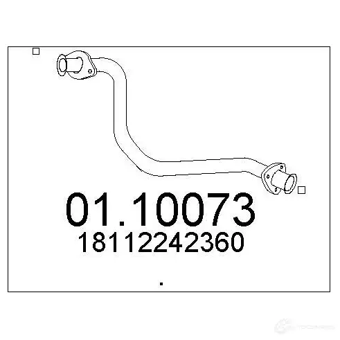 Выхлопная труба глушителя MTS 8033464434069 ED3KFD V 0110073 1693952 изображение 0