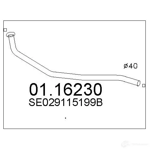 Выхлопная труба глушителя MTS 1694704 8033464006730 0116230 PJSVJP R изображение 0