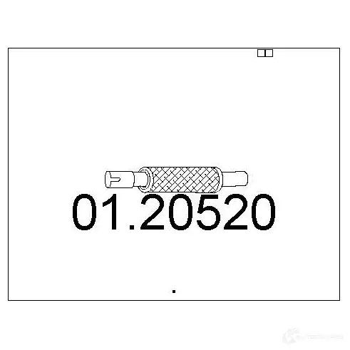 Гофра глушителя MTS PIGZ E 8033464010287 1695152 0120520