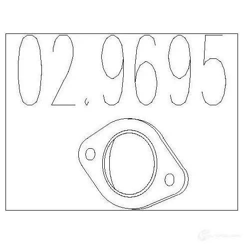 Прокладка трубы глушителя MTS NZ 1QHEC 8033464236366 029695 1701105