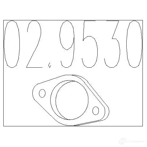 Прокладка трубы глушителя MTS 1700959 KJ L2S 8033464234324 029530 изображение 0