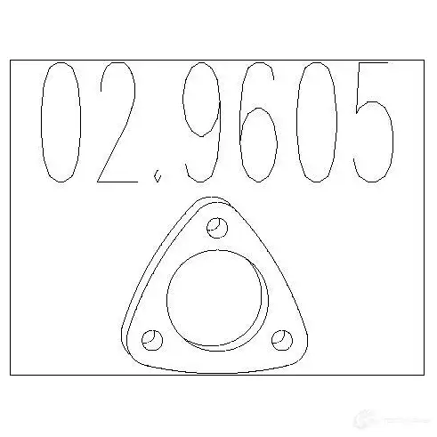 Прокладка трубы глушителя MTS 029605 G8ZV J 1701028 8033464235178 изображение 0