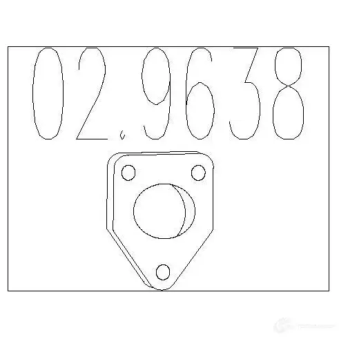 Прокладка трубы глушителя MTS 8033464235598 029638 0X LFC 1701055