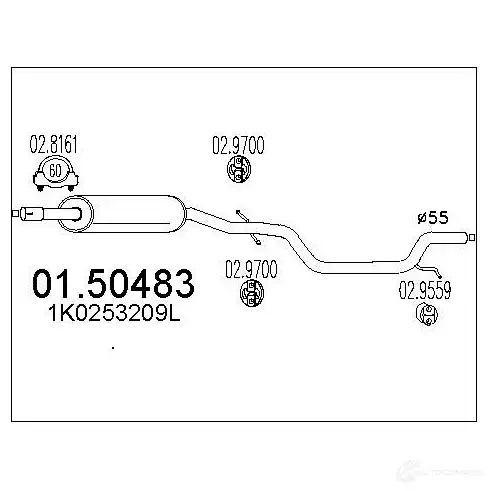 Резонатор MTS 3J0JB JX 8033464450502 0150483 1696317 изображение 0