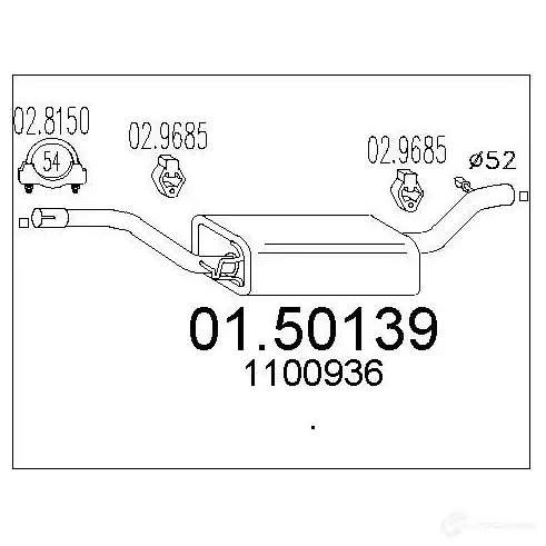 Резонатор MTS 1696098 W IYTO 0150139 8033464307622