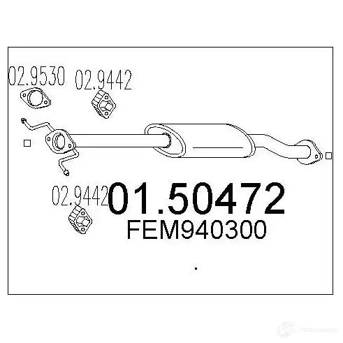 Резонатор MTS QI40 HF 8033464449841 1696306 0150472 изображение 0