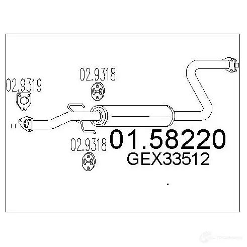 Резонатор MTS 0158220 1697331 LXMK WBP 8033464024642 изображение 0