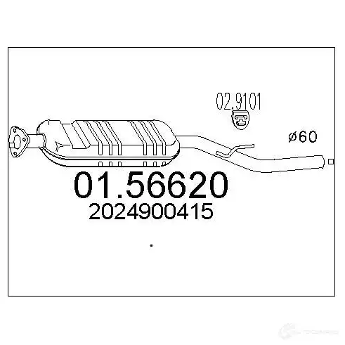 Резонатор MTS 1697183 8033464023065 3T 8LQ73 0156620 изображение 0