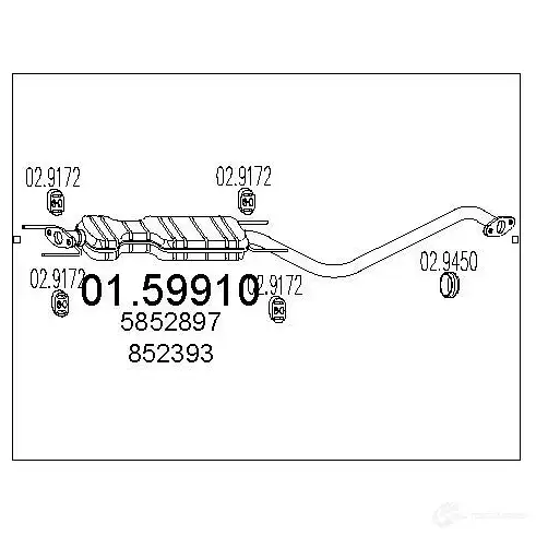 Резонатор MTS D 5X90S5 1697490 0159910 8033464026325 изображение 0