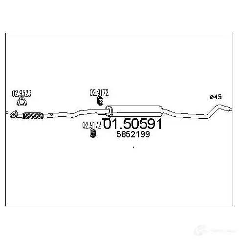 Резонатор MTS 0150591 1696418 I E5FBY 8033464457259 изображение 0