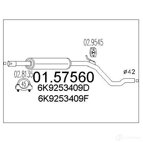 Резонатор MTS TTU SL 8033464023997 1697268 0157560 изображение 0