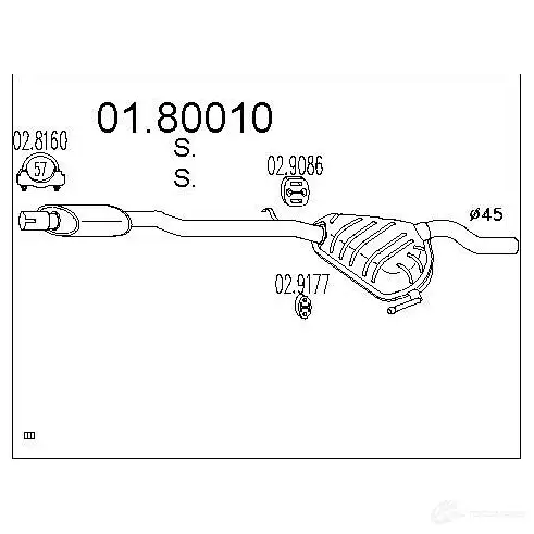 Резонатор MTS 8033464040406 0180010 1699740 MVGNLK I