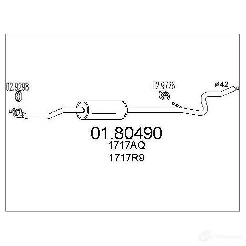 Резонатор MTS 1699787 WN1 FI 8033464040888 0180490 изображение 0