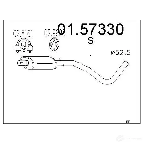 Резонатор MTS 0157330 1697246 ECO C0J8 8033464023768 изображение 0