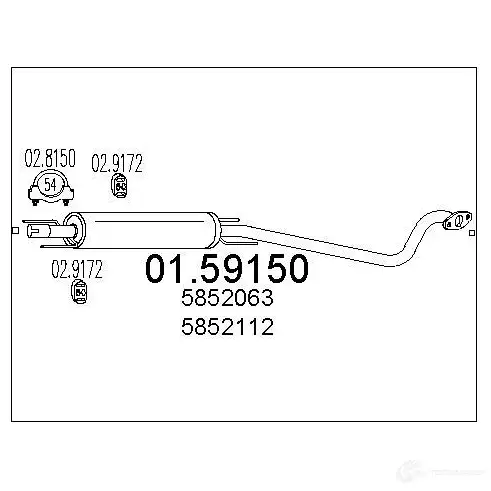 Резонатор MTS 1697420 0ZH UP 0159150 8033464025564 изображение 0