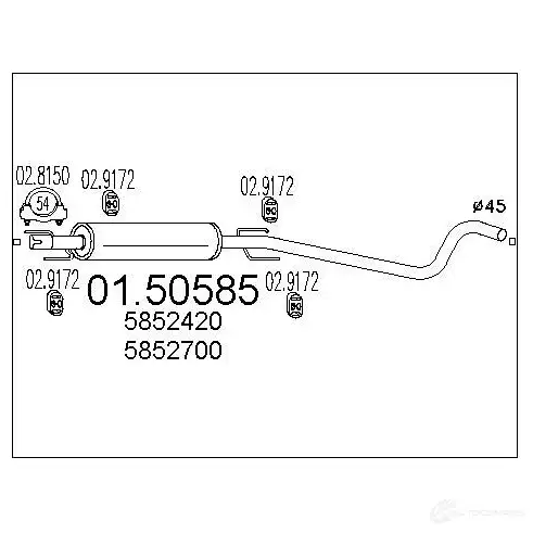 Резонатор MTS 1696413 8033464456962 TN WNGD 0150585 изображение 5