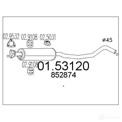 Резонатор MTS 0153120 K JPR9 1696852 8033464019587 изображение 0