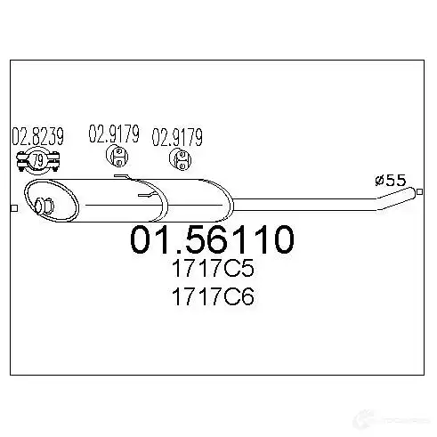 Резонатор MTS 1697139 ORMO UN 8033464022556 0156110