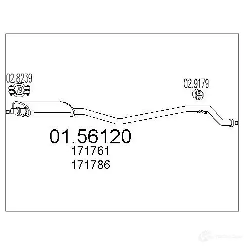 Резонатор MTS 1697140 0156120 R89 TKLV 8033464022563 изображение 0