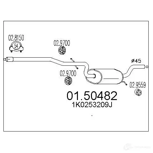 Резонатор MTS OQ O66Q 0150482 8033464450489 1696316