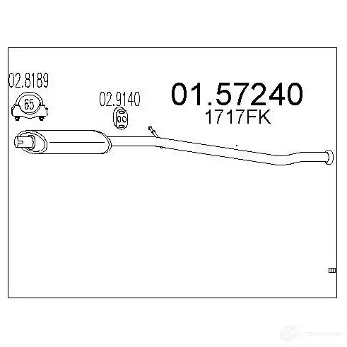 Резонатор MTS 0157240 9J1 Q9K 1697241 8033464023676 изображение 0
