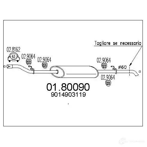 Резонатор MTS 8033464040482 0180090 TX6D 4 1699748