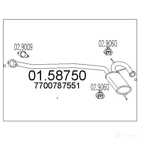 Резонатор MTS 0158750 8033464025175 1697383 N BPZIP изображение 0