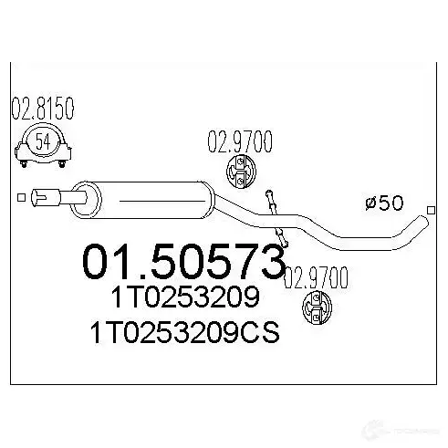 Резонатор MTS 1696401 Q2XIAK M 8033464456375 0150573 изображение 0