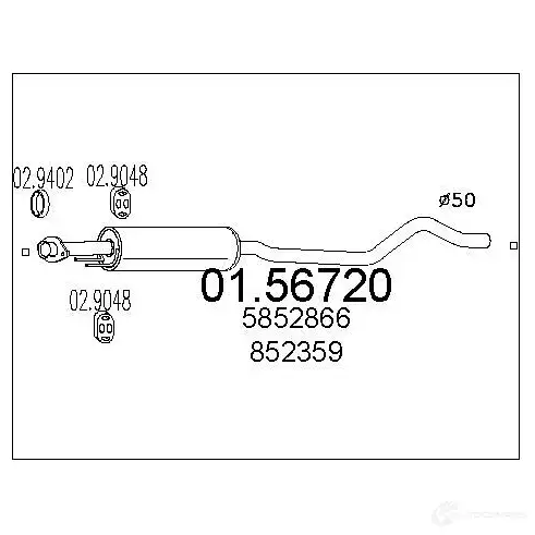 Резонатор MTS Q Z03K9 8033464023164 0156720 1697193